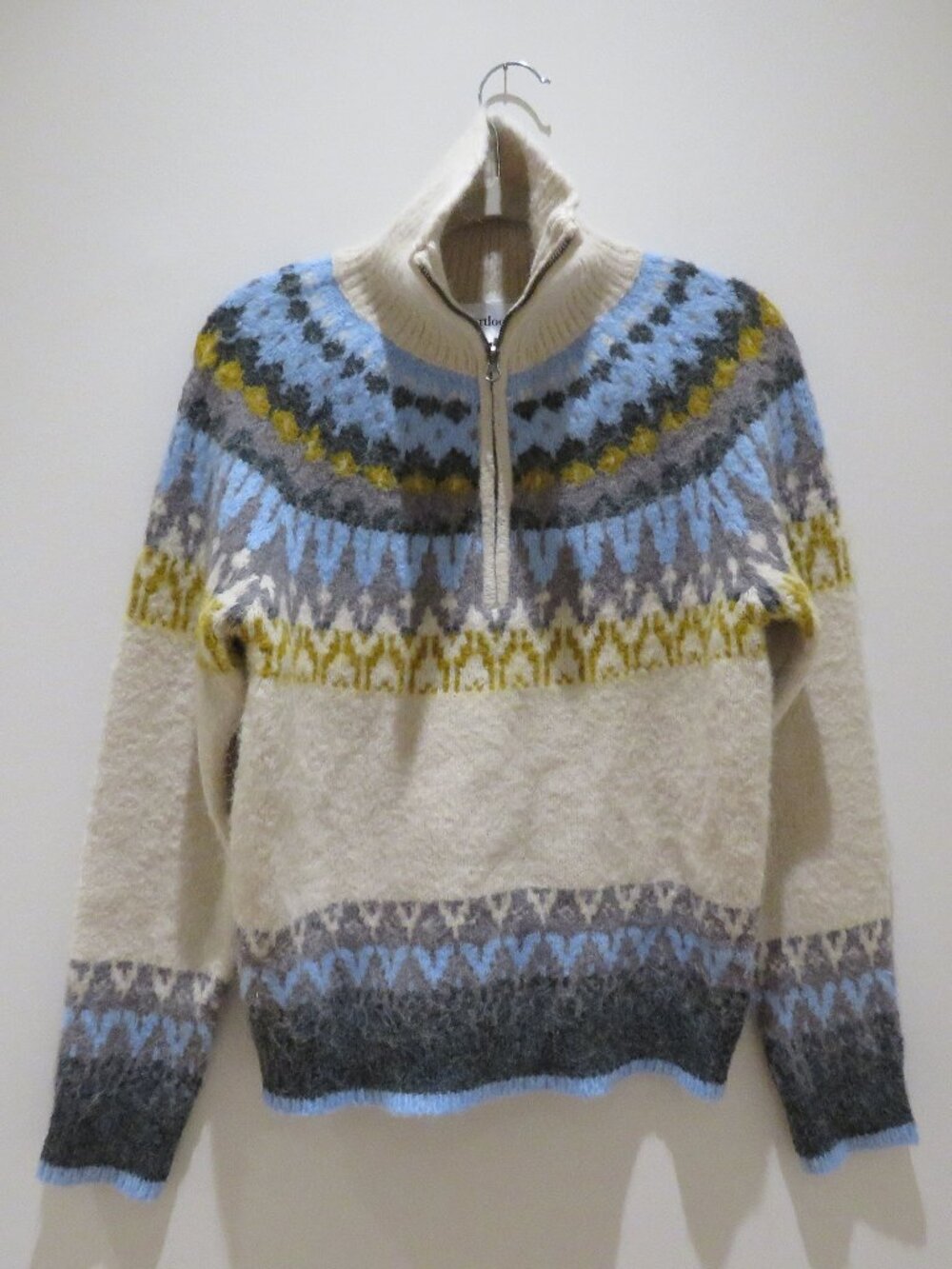 HEARTLOOM Gabriel Fair Isle Knit Sweater Small Scandi Old Money Grandma Nordic - Picture 3 of 13